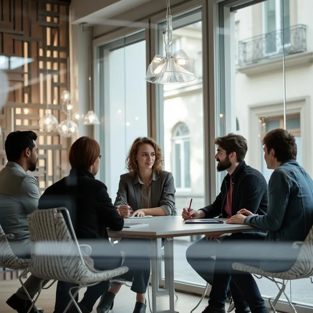 Session de mentorat en groupe