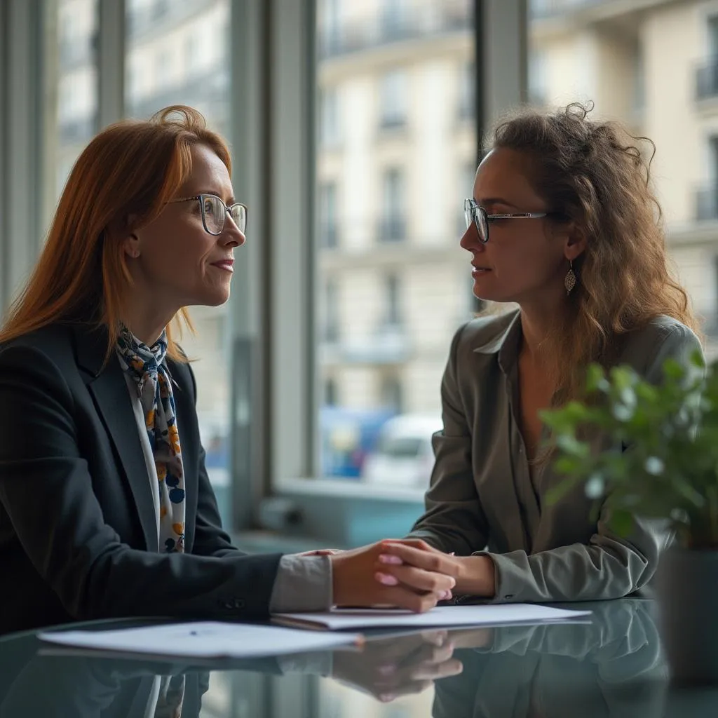 Séance de mentorat en action